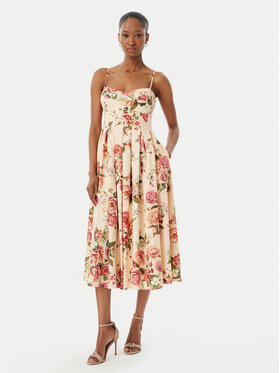 Guess Guess Sukienka koktajlowa W6GKAF W2558 Różowy Regular Fit
