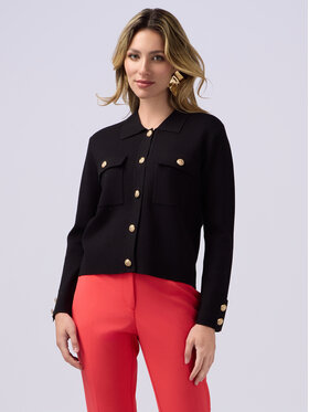 Oltre Oltre Cardigan M165J004891N033 Nero Regular Fit