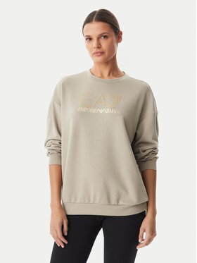 EA7 Emporio Armani EA7 Emporio Armani Majica dugih rukava 7W001488 AF24375 U6225 Bež Regular Fit