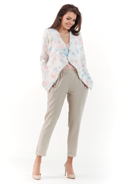 Awama Awama Marynarka A223 Kolorowy Basic Fit