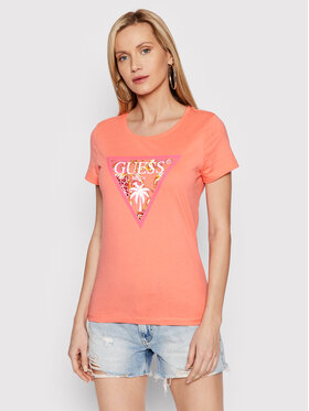 Guess Guess T-shirt E2GI02 K8FY0 Arancione Regular Fit