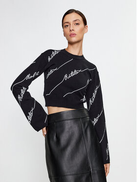 ROTATE ROTATE Maglione Sequin Logo 110113100 Nero Regular Fit
