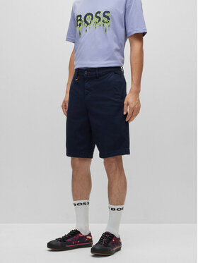 BOSS Boss Pantaloncini di tessuto 50491698 Blu scuro Tapered Fit