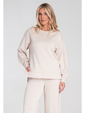 FIGL FIGL Bluza M1203 Beżowy Regular Fit