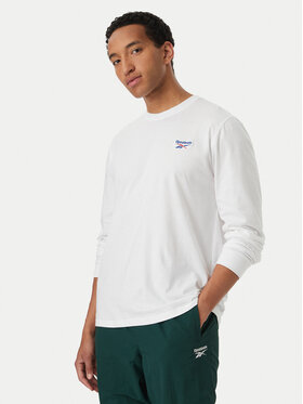 Reebok Reebok Тениска с дълъг ръкав Feliks RK25738CCM Бял Regular Fit
