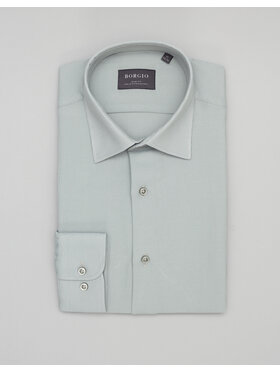 Borgio Borgio Koszula licodia Zielony Slim Fit