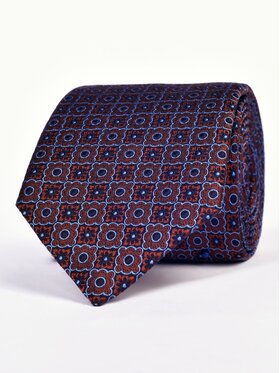 ELSNER ELSNER Kravata JEDWAB ŻAKARD A0850 Hnedá