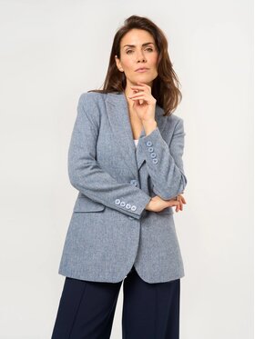 Willsoor Willsoor Marynarka 68264 Niebieski jasny Slim Fit