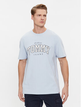 Tommy Jeans Tommy Jeans T-shirt Varsity DM0DM18287 Svijetloplava Regular Fit