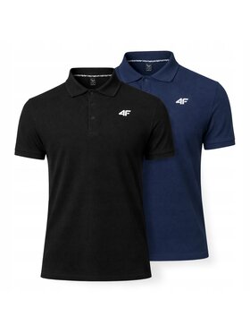 4F 4F Polo Z-0771-2-E Biały Regular Fit