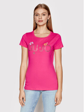 Liu Jo Liu Jo T-Shirt VA2074 J5003 Różowy Regular Fit