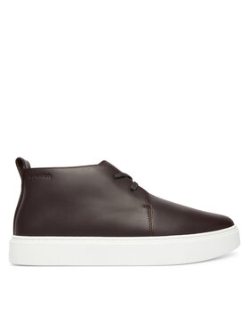 Calvin Klein Calvin Klein Sneakersy Hybrid Clean Cup Mid Boot Lth HM0HM02010 Bordová