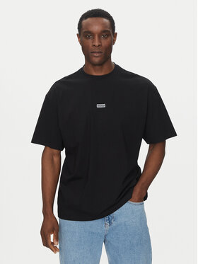 HUGO HUGO T-Shirt Nalono 50509776 Czarny Loose Fit