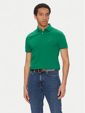 Tommy Hilfiger Tommy Hilfiger Polo marškinėliai 1985 MW0MW17770 Žalia Regular Fit