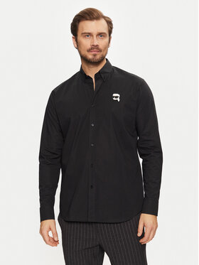 KARL LAGERFELD KARL LAGERFELD Koszula 605911 551671 Czarny Regular Fit