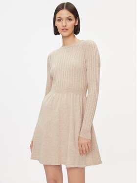 ONLY ONLY Rochie tricotată 15306551 Bej Regular Fit