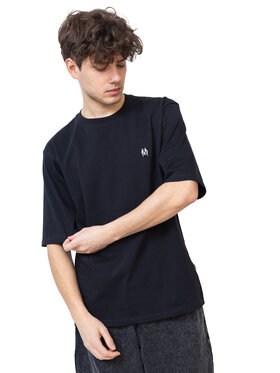 Mercur Mercur T-Shirt Monument Minilogo Czarny Comfortable Fit