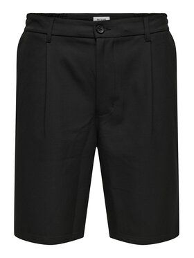 Only & Sons Only & Sons Szorty materiałowe Lou 22032473 Czarny Regular Fit