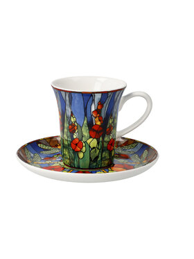 Goebel Goebel Filiżanka do espresso L.C.Tiffany - Dragonfly Czerwony