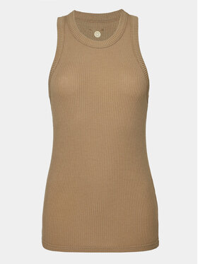 Athlecia Athlecia Top Lankae W Top EA231328 Beżowy Regular Fit