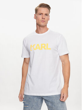 KARL LAGERFELD KARL LAGERFELD Тишърт Logo 230M2211 Бял Regular Fit