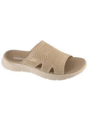 Skechers Skechers Klapki Skechers Go Walk Flex Sandal - Elation Beżowy