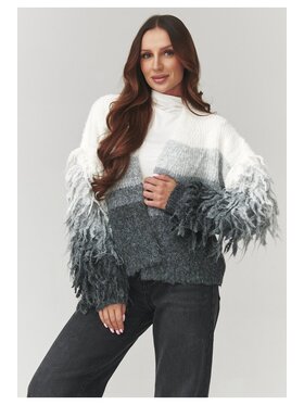 Makadamia Makadamia Sweter C25 Szary Regular Fit