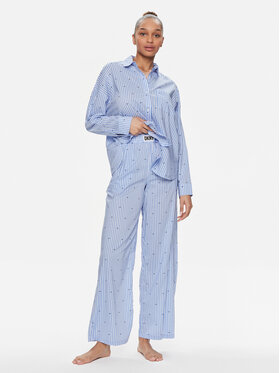 DKNY DKNY Pižama YI90008 Modra Regular Fit