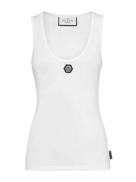 PHILIPP PLEIN PHILIPP PLEIN Tank top 9807 Biela Skin Tight Fit