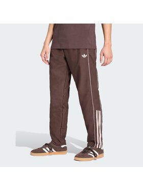 adidas adidas Spodnie dresowe HALF STRIPES Brązowy Regular Fit
