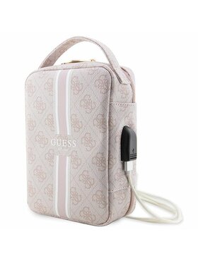 Guess Guess Etui na ładowarki 4G Printed Stripes Różowy