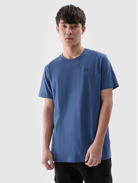 4F 4F Tričko 4FWMM00TTSHM2256-32S Tmavomodrá Regular Fit