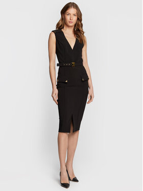 Elisabetta Franchi Elisabetta Franchi Kokteilinė suknelė AB-188-26E2-V500 Juoda Slim Fit