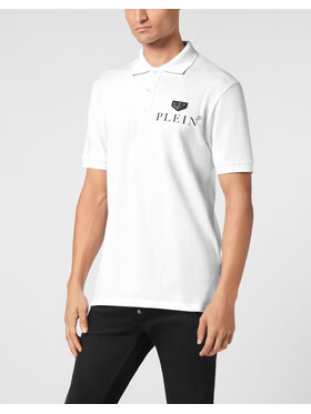 PHILIPP PLEIN PHILIPP PLEIN Polokošeľa 9553 Biela Slim Fit