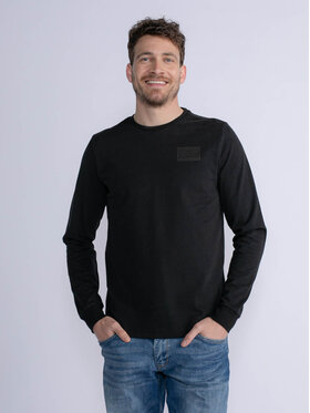 Petrol Industries Petrol Industries Longsleeve M-3030-TLR661 Μαύρο Regular Fit