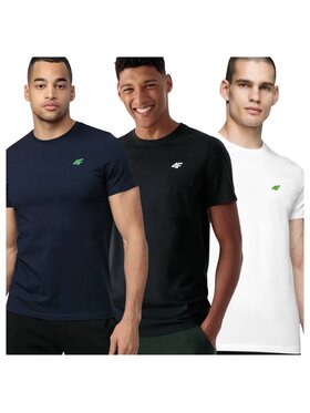 4F 4F Súprava tričiek 4FWSS25TTSHM3965-90S Farebná Regular Fit