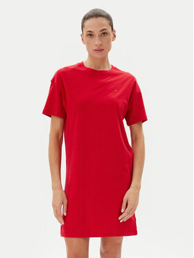 Tommy Hilfiger Tommy Hilfiger Koszula nocna UW0UW05767 Czerwony Regular Fit