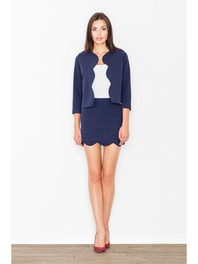 Lenitif Lenitif Komplet bluzka i spódnica M476GTM Niebieski Regular Fit