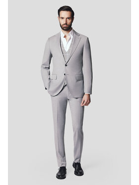 Lancerto Lancerto Garnitur Louisville GA073125000004 Szary Slim Fit