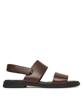 Tommy Hilfiger Tommy Hilfiger Sandały Premium Hilfiger Strappy Lh Sand FM0FM05356 Brązowy