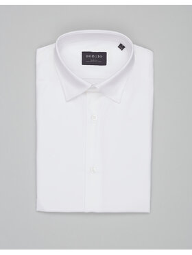 Borgio Borgio Koszula modigliana_00536 Biały Slim Fit