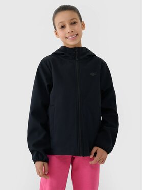 4F 4F Softshellová bunda 4FJWSS25TSOFF305-20S Čierna Regular Fit
