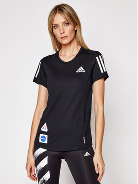 adidas adidas Technikai póló Space Tee W GP5828 Fekete Regular Fit