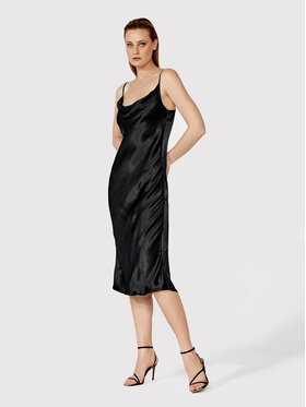 Simple Simple Φόρεμα καθημερινό SUD002 Μαύρο Regular Fit