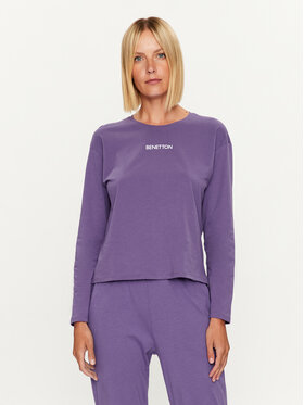 United Colors Of Benetton United Colors Of Benetton Pižamos marškinėliai 30963M04S Violetinė Regular Fit