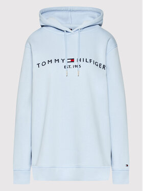Tommy Hilfiger Curve Tommy Hilfiger Curve Bluza Essential WW0WW29155 Niebieski Regular Fit