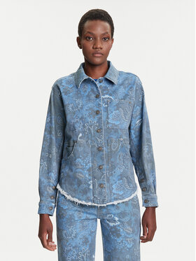 Desigual Desigual дънкова риза Pasleyblue 25WWEW68 Син Loose Fit