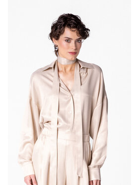 LE POSSÉ LE POSSÉ Camicia KLS Beige chiaro Loose Fit