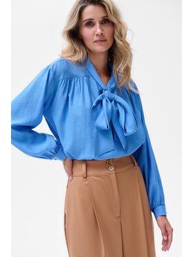 blue shadow blue shadow Bluzka Lea Niebieski Regular Fit