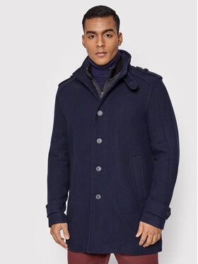 Selected Homme Selected Homme Μάλλινο παλτό Noah 16081429 Σκούρο μπλε Regular Fit